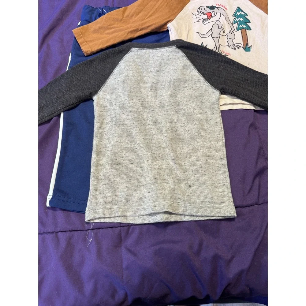 Jumping Beans & Garanimals Toddler Boys 2T Dinosaur Shirt Waffle Tee Joggers Set